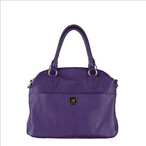 Grace Adele Taylor leather bag in grape